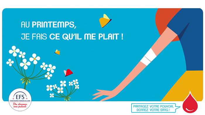 Collecte de sang au prentemps