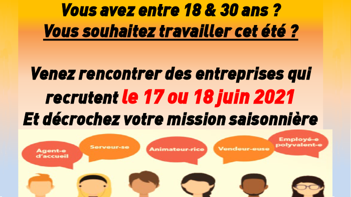 Forum jobs d'été 2021