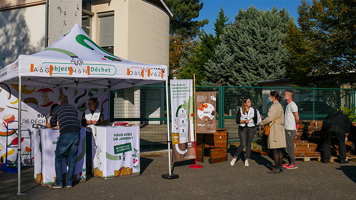 Distribution composteur individuel Grand Lyon