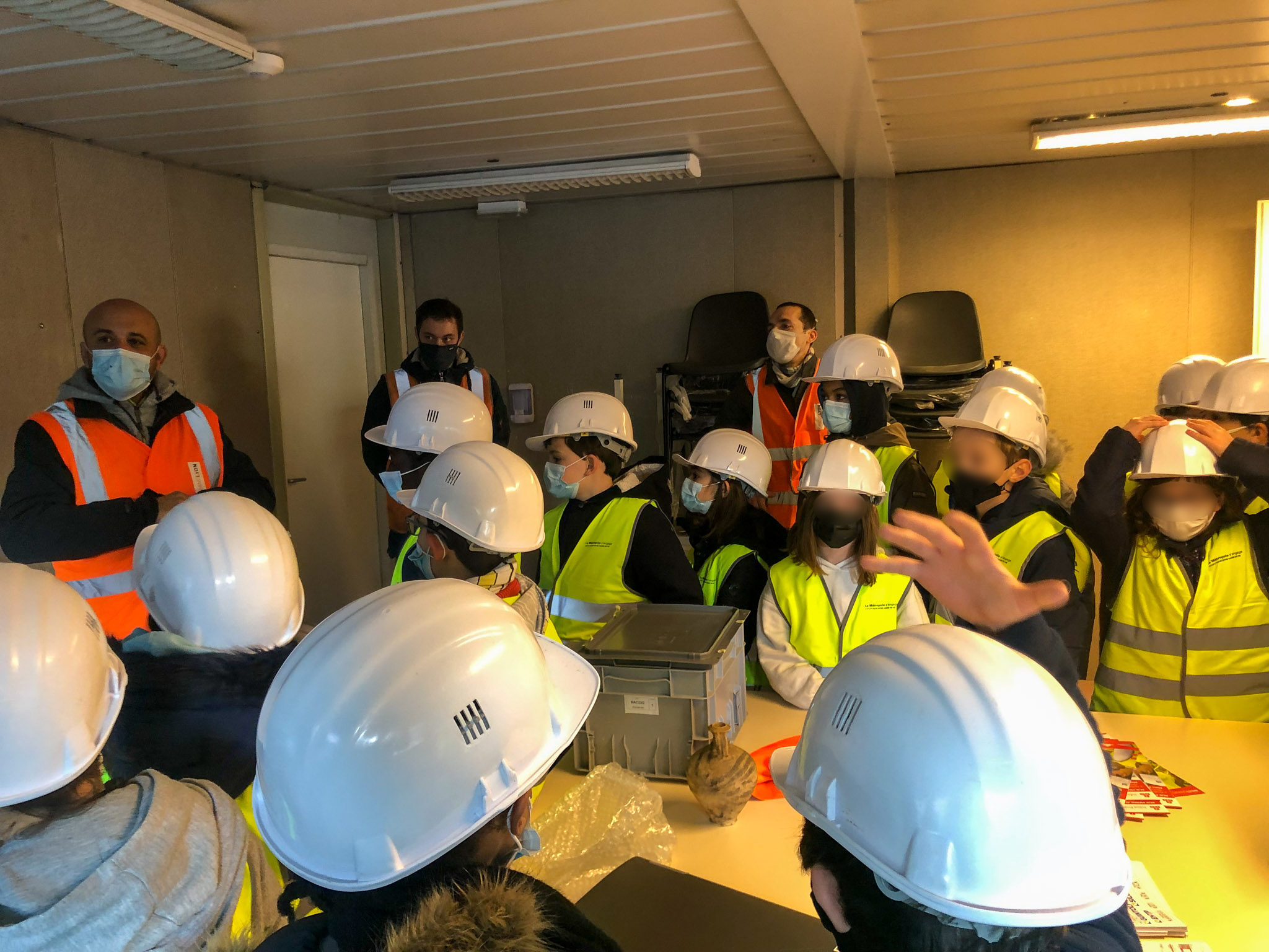 Visite chantier Pierre Audry élèves ferdinand Buisson - 4 