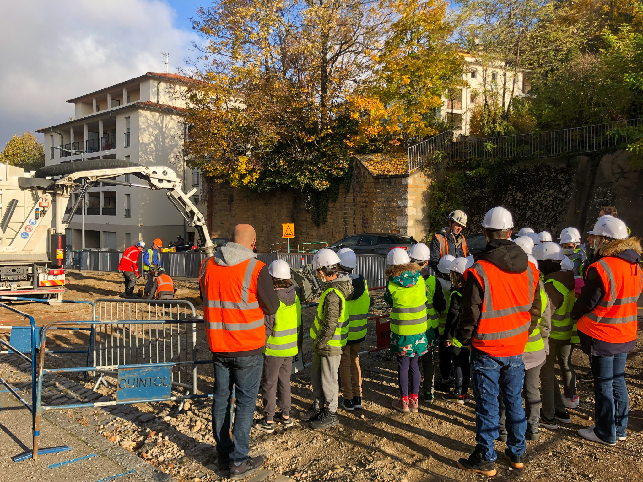 Visite chantier Pierre Audry élèves ferdinand Buisson - 6 
