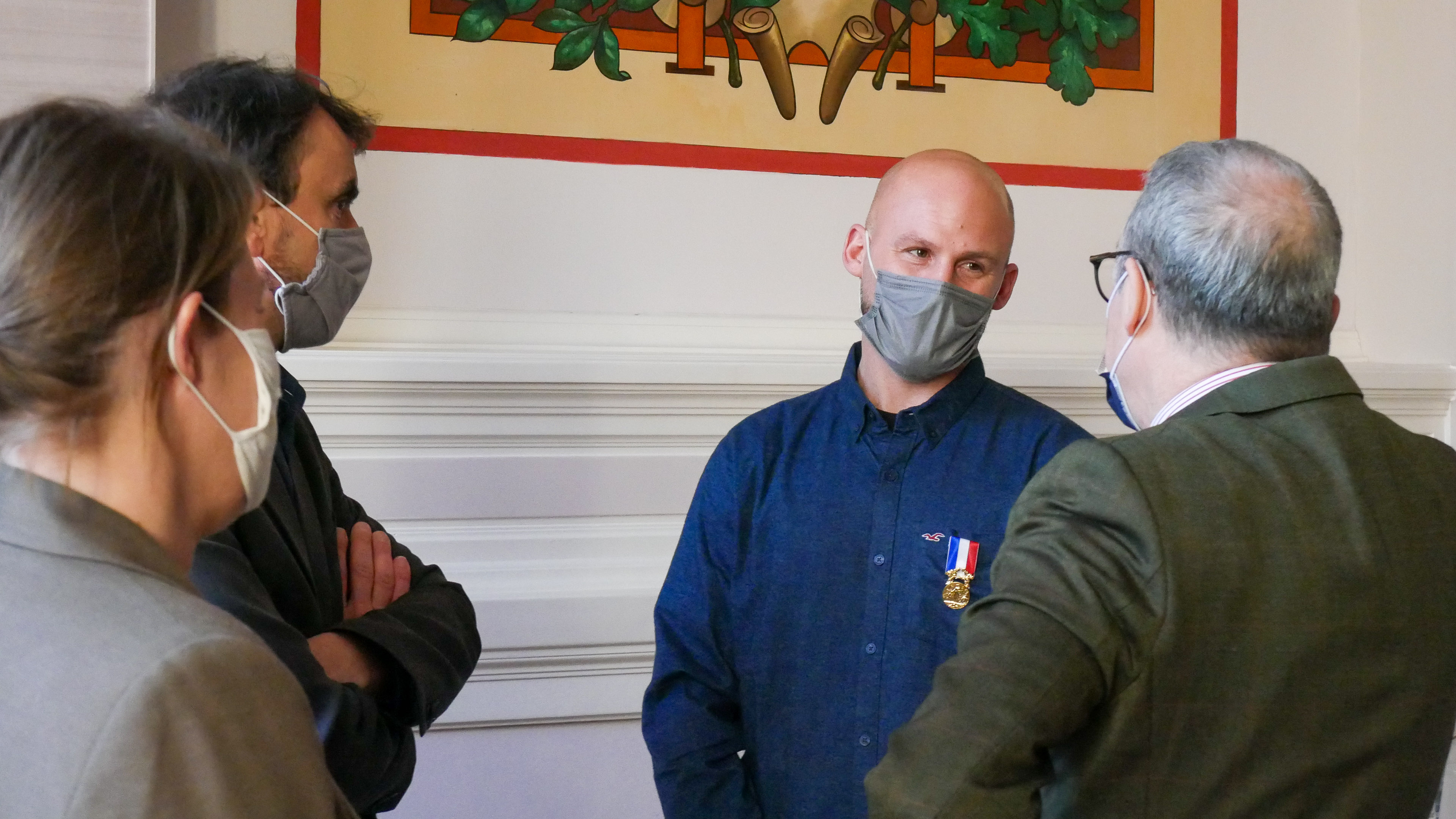 Remise de la médaille de la Ville de Lyon à F. Grandin - 1 
