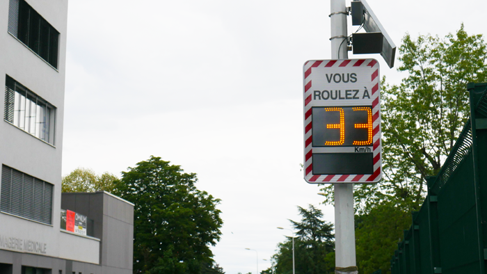 Radar pedagogique Rue Edmond Locard
